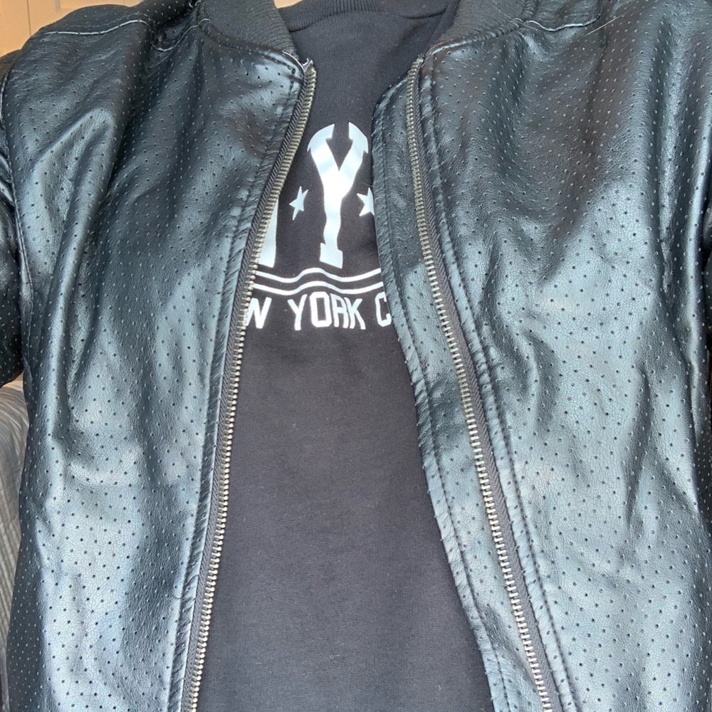 Faux leather jacket from F21